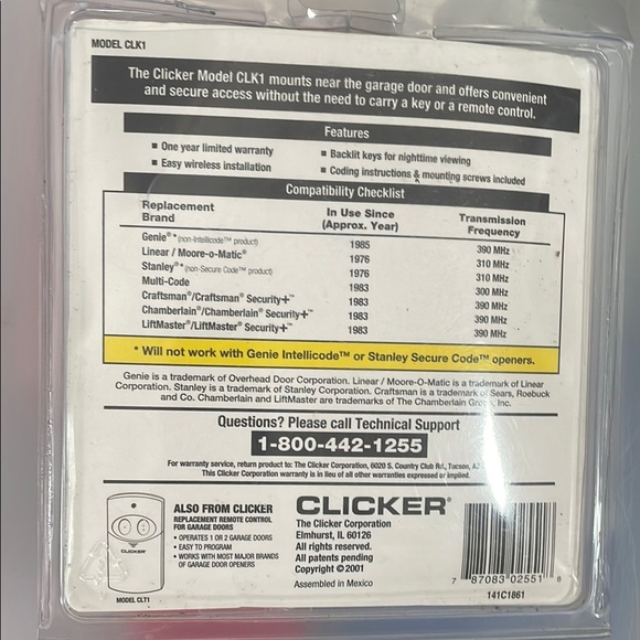 Improved Clicker Universal Keyless Entry - Picture 2 of 2